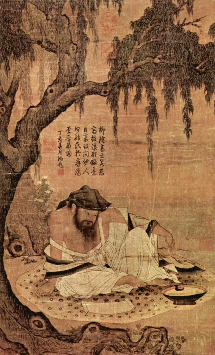 Китайский учёный на лугу. (Анонимный художник периода династии Сун)