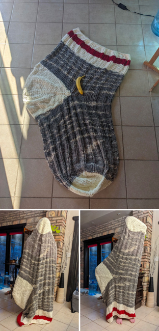 Мій партнер зв'язав мені гігантську шкарпетку на Різдво