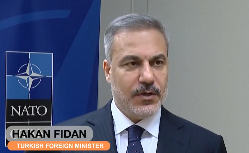 Министр иностранных дел Турции Хакан Фидан. (Youtube/скриншот)