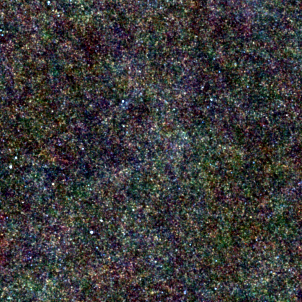 Дыра Локмана — чистое от пыли пространство размером с Луну в северной части созвездия Большой Медведицы. Каждая светящаяся точка на этом изображении — галактика возрастом от 10 до 12 млрд лет. Фото: ESA &amp; SPIRE consortium &amp; HerMES consortium 