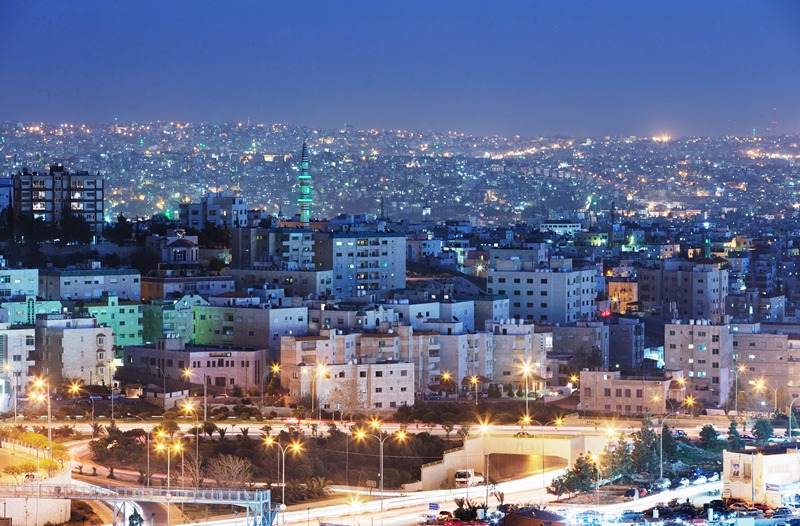 Столица Иордании, Амман. Вечерний вид на город. Фото: Adam Pretty/Getty Images 
