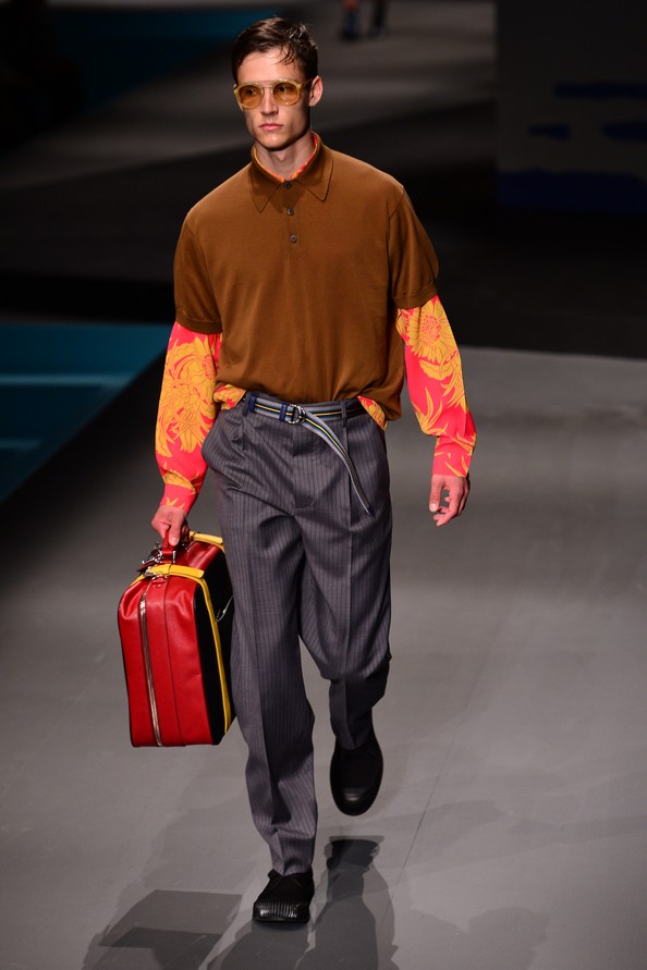 Prada Menswear на Миланской неделе мужской моды. Фото: GIUSEPPE CACACE/AFP/Getty Images 