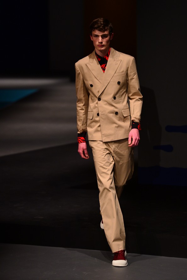 Prada Menswear на Миланской неделе мужской моды. Фото: GIUSEPPE CACACE/AFP/Getty Images 