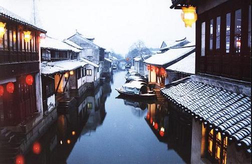 Селище на воді Чжоучжуан - «Китайська Венеція». Фото з chinataiwan.org 