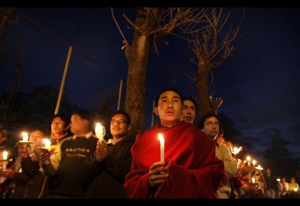 Дахран (Саудівська Аравія). Акція протесту проти придушення тибетців китайською компартією. Фото: Manan Vatsyayana/AFP/Getty Images 