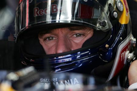 Австралієць Марк Уеббер (Mark Webber) з команди Red Bull Racing під час чемпіонату світу Формули-1. Фото: PAUL CROCK/AFP/Getty Images 