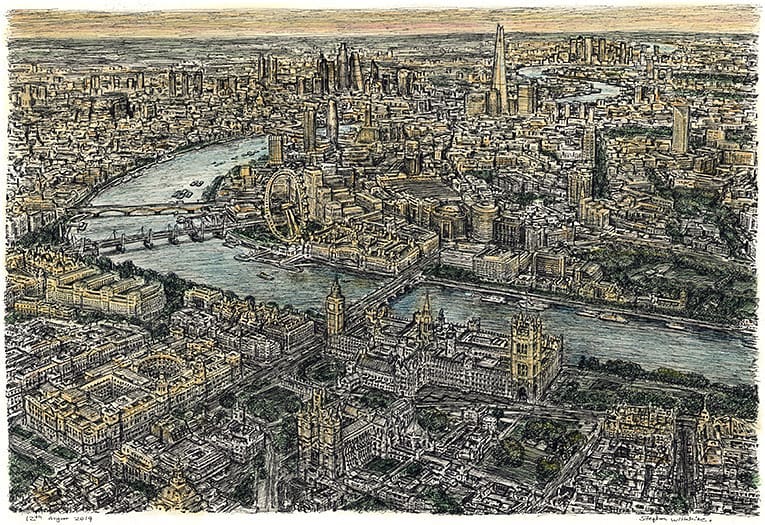 Вид Лондона з висоти пташиного польоту. (Надано Аннет Вілтшир)