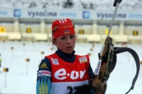 Ірина Варвинець своєю стрільбою без жодного промаху допомогла збірній України перемогти в естафеті з біатлону на Чемпіонаті Європи в Отепяя. Ілюстративне фото: biathlon.com.ua