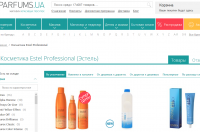 Снимок сайта parfums.ua