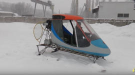 Українець розробив аеросани з пропелером для поїздок містом