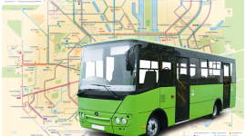 Створено загальну мапу-схему руху громадського транспорту Києва