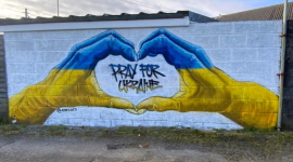 Художники мира создают трогательные муралы в поддержку Украины. ФОТОрепортаж