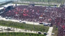 Многочисленные протесты прошли в Стамбуле в связи с заключением в тюрьму соперника Эрдогана