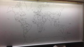 Мальчик, больной аутизмом, по памяти нарисовал точную карту мира
