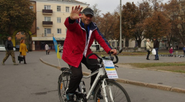 Грузинський спортсмен влаштував велопробіг за мир в Україні