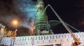 Названа вероятная причина пожара Новодевичьего монастыря