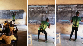 Африканських школярів навчають користуватися комп'ютером — без використання комп'ютера (ФОТО)