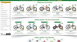 Выбор велосипеда в магазине «Velo-500»