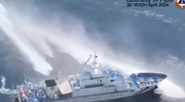 Китайські кораблі знову обстрілюють з водометів філіппінські судна (ВІДЕО)