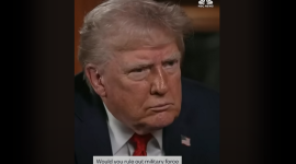 Трамп заявил, что не считает возможным присоединение Канады к США с помощью военной силы