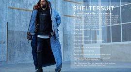 Костюм-укрытие для бездомных: пальто, превращающееся в спальный мешок