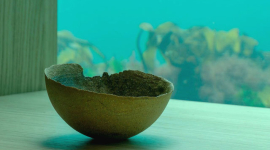 Посуда из песка для подводного ресторана в Норвегии — разработка Ment studio