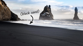 Этот потрясающий пляж с черным песком — редкое, красивое, но опасное украшение — вот как он образовался
