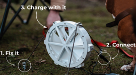 Ветряная мини-турбина заряжает USB-гаджеты в походе — GIGA
