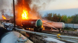 В оккупированном Донецке вспыхнул сильный пожар на нефтебазе – СМИ
