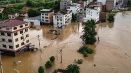 В 98 китайских реках уровень воды превысил критическую отметку