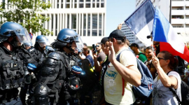 Французы пятую субботу подряд протестуют против санитарных мер