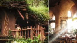 Прихильниця письменника Толкіна побудувала в лісі «Будинок Гобіта» (ФОТО)
