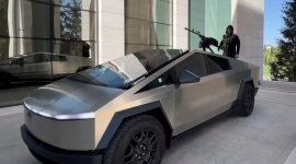 Кадыров оснащает Tesla трак пулеметом для войны