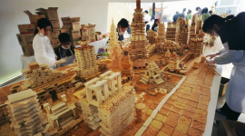 Город из печенья построили в Шанхае