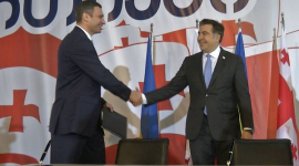 Кличко і Саакашвілі підписали угоду про співпрацю партій