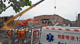 17 осіб загинуло під час обвалу будівлі заводу на півночі Китаю