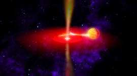 Астрономы впервые зафиксировали вспышки на черной дыре 