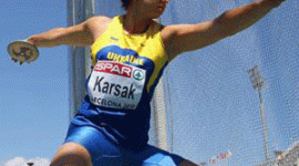 Карсак - перша в метанні диска, Мельников - третій у бігу на 400 м з бар'єрами на турнірі у Польщі
