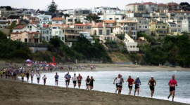 В Сан-Франциско состоялись забеги во время соревнований по триатлону (фоторепортаж)