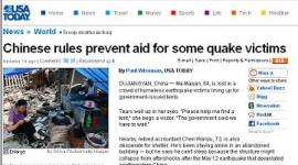У Китаї жителям районів, що постраждали від землетрусу, без місцевої прописки важко отримати гуманітарну допомогу