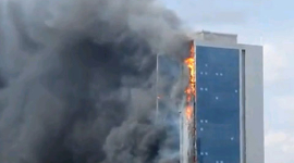 В Стамбуле горел 42-этажный небоскрёб