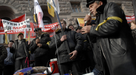 Фоторепортаж: В Киеве требуют отставки мэра