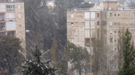 В Иерусалиме выпал снег (фотообзор)