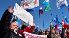 У південно-східних регіонах України пройшли мітинги сепаратистів