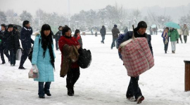 У Китаї тривають сильні снігопади (фото)