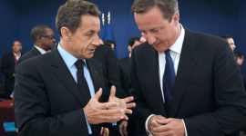 Ливия встречает Николя Саркози и Дэвида Кэмерона