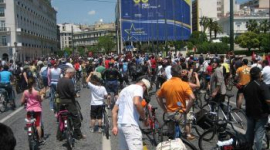 Первый массовый заезд велосипедистов в Греции