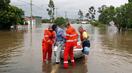 В Австралии в штате Квинсленд произошло наводнение