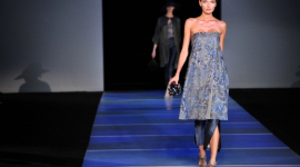 Морские мотивы от Giorgio Armani на Миланской неделе моды
