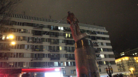 В Киеве повалили Ленина